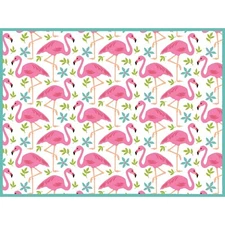 FLAMINGO Microfiber Countertop Dish Drying Mat, Machine Washable by Kay Dee