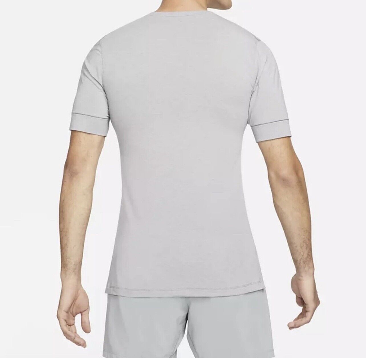 Men's Nike yoga shirt Dry-Fit T-Shirt Gray new with tags CN9822-077 yoga  gray