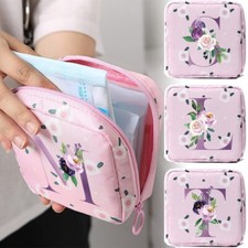 Letter Sanitary Pad Storage Bag Women Napkin Storage Box Towel Pouch Purse Case