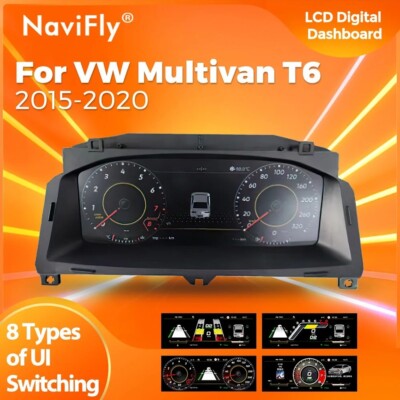 12,3'' LCD Digital Cockpit Tacho Cluster Instriment für VW Multivan T6 2015-2020