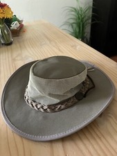 barmah Australian Large Beige hat Mesh Canvas See Pics For Details