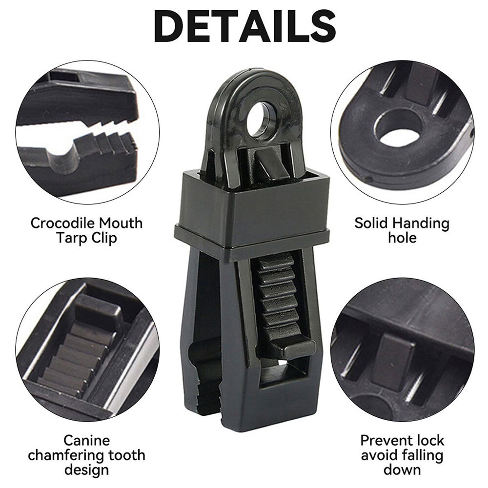 10PCS Adjustable Heavy Duty Lock Grip for Tarp Shade Cloth Plastic Lock