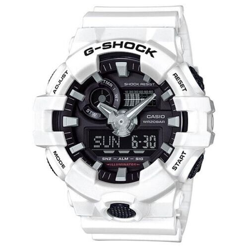 Casio G-Shock White Analogue/Digital Mens Sports Watch GA700-7A GA-700-7ADR - Picture 1 of 6
