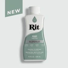 Rit Liquid Dye Clothing, Fabric, Plastic All Purpose Dye Sage Ritdye