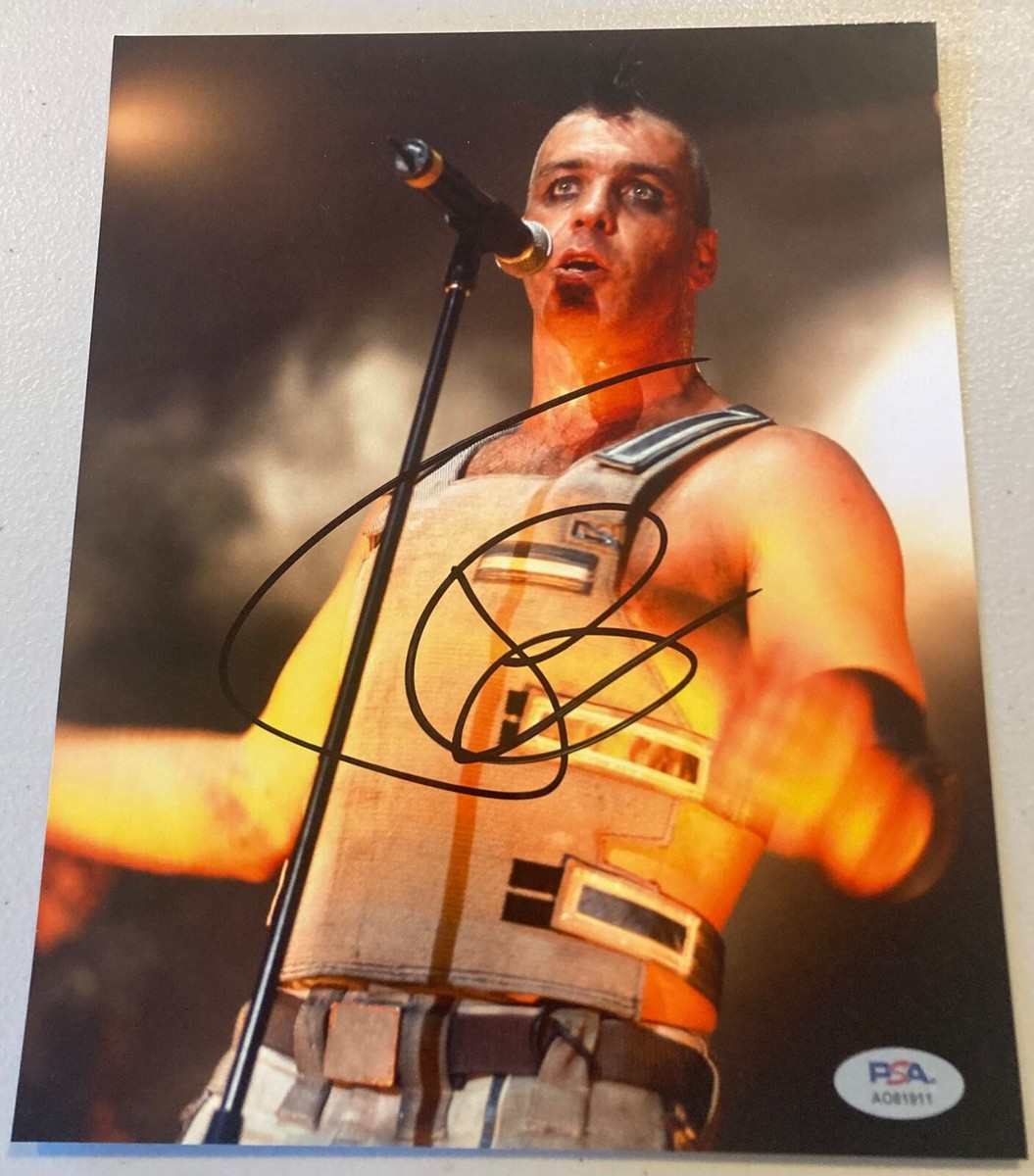 Till Lindemann Rammstein Herzeleid Mutter Zeit Rosenrot Signed