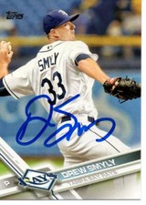 Drew Smyly Tampa Bay Rays 2017 Topps Signed Card