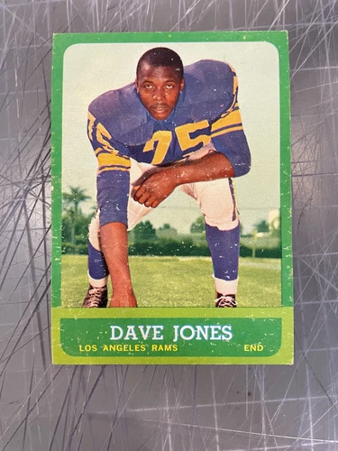 1963 TOPPS #44 DAVE DEACON JONES LOS ANGELES RAMS ROOKIE FOOTBALL CARD VG/EX