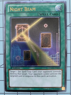 Night Beam GAOV-EN055 Ultimate Rare 1st Edition Yugioh NM