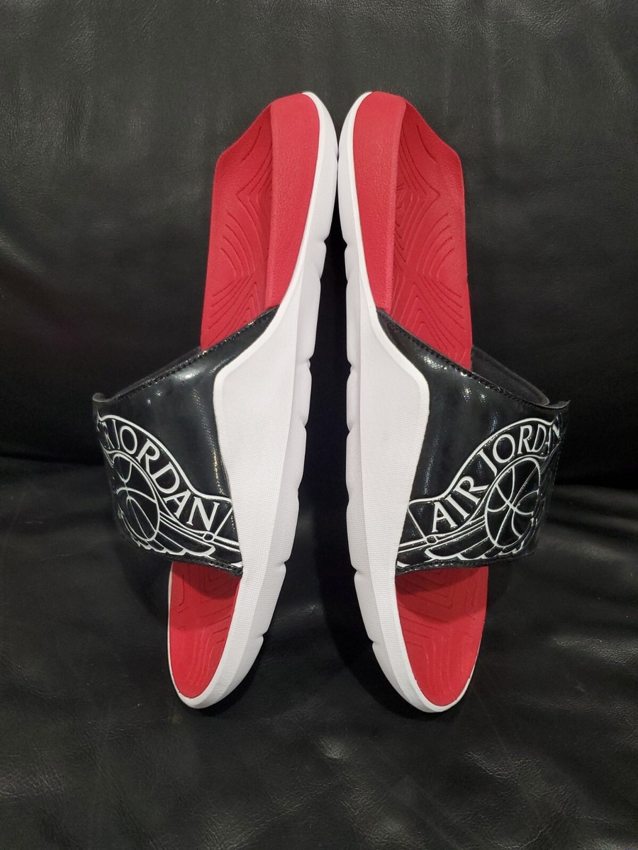 RARE?BRED WHT Air JORDAN Hydro VII Slides 7 Nike AA2517 001  display picture 2