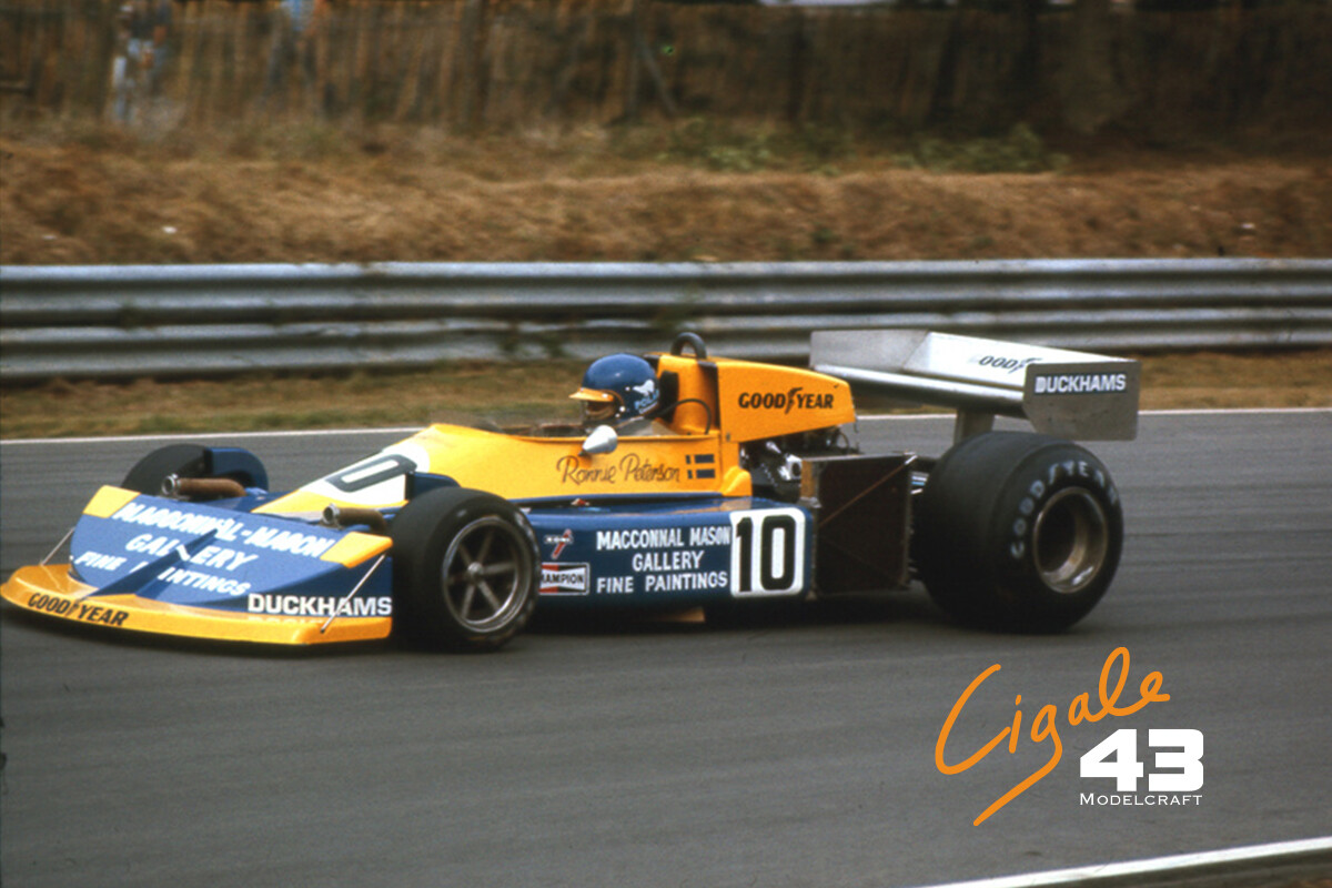 Decals March 761 1976 Formula 1 1/43rd scale for Tameo Kits by