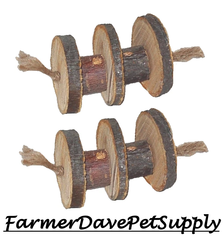 FARMERDAVEPETSUPPLY DUAL - SCOOTER APPLE CHEW TOY Rabbit, Guinea Pig,Chinchilla
