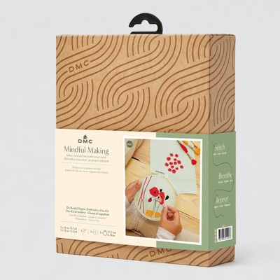 DMC Stickpackung Restful Poppies - Achtsam machen