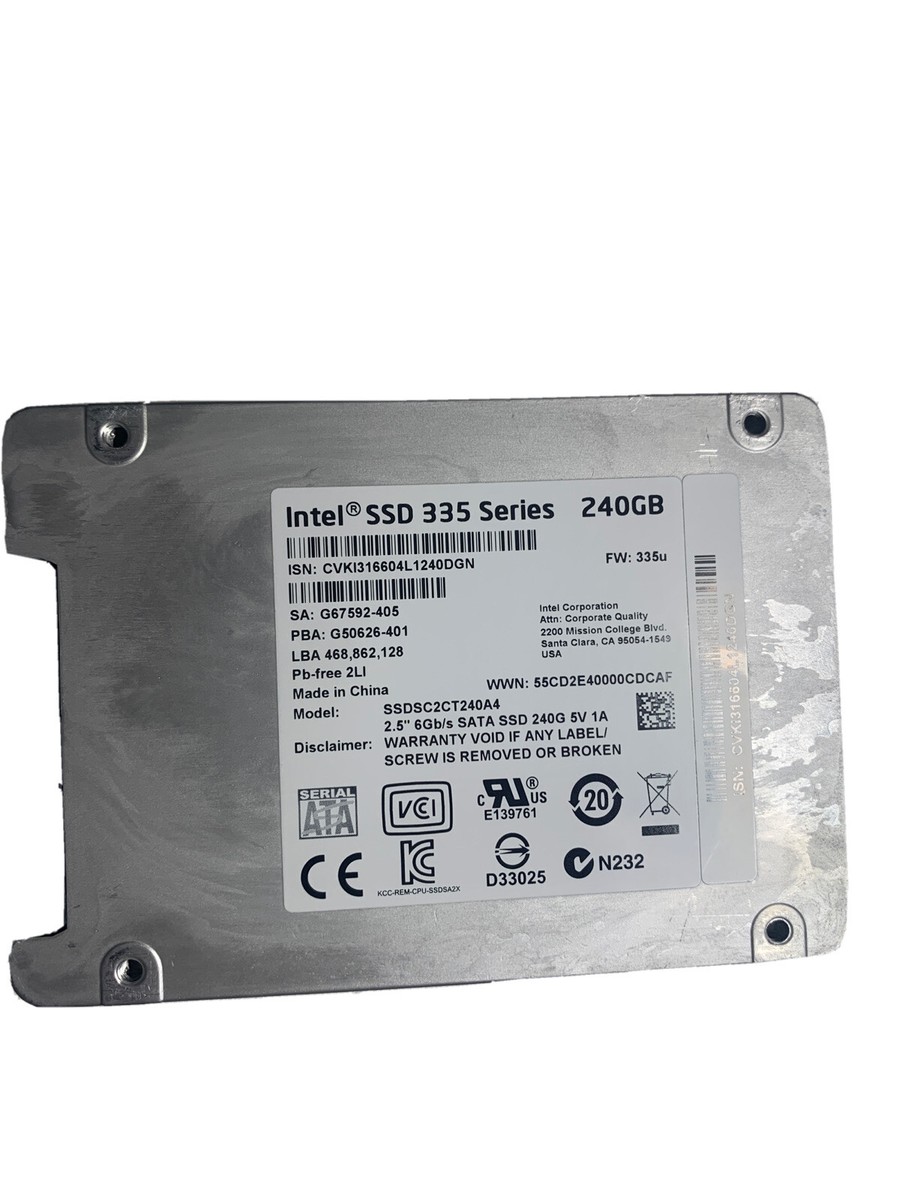 Intel SSDSC2CT240A401 335-Series 240Gb SATA-III 2.5-Inch (used) | eBay