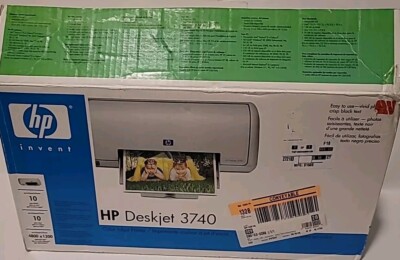  HP Deskjet 3740 ~ Model C9026A Color Inkjet Printer  New Open Box