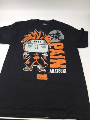 THE (EX) 『NARUTO-ナルト-』 TEE AKATSUKI FUNKO POP TEEs SHIRT MEDIUM NARUTO SHIPPUDEN PAIN AKATSUKI EX
