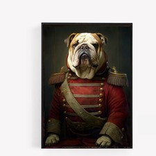 Royal english bulldog Vintage style Print Picture Poster victorian Unframed A4