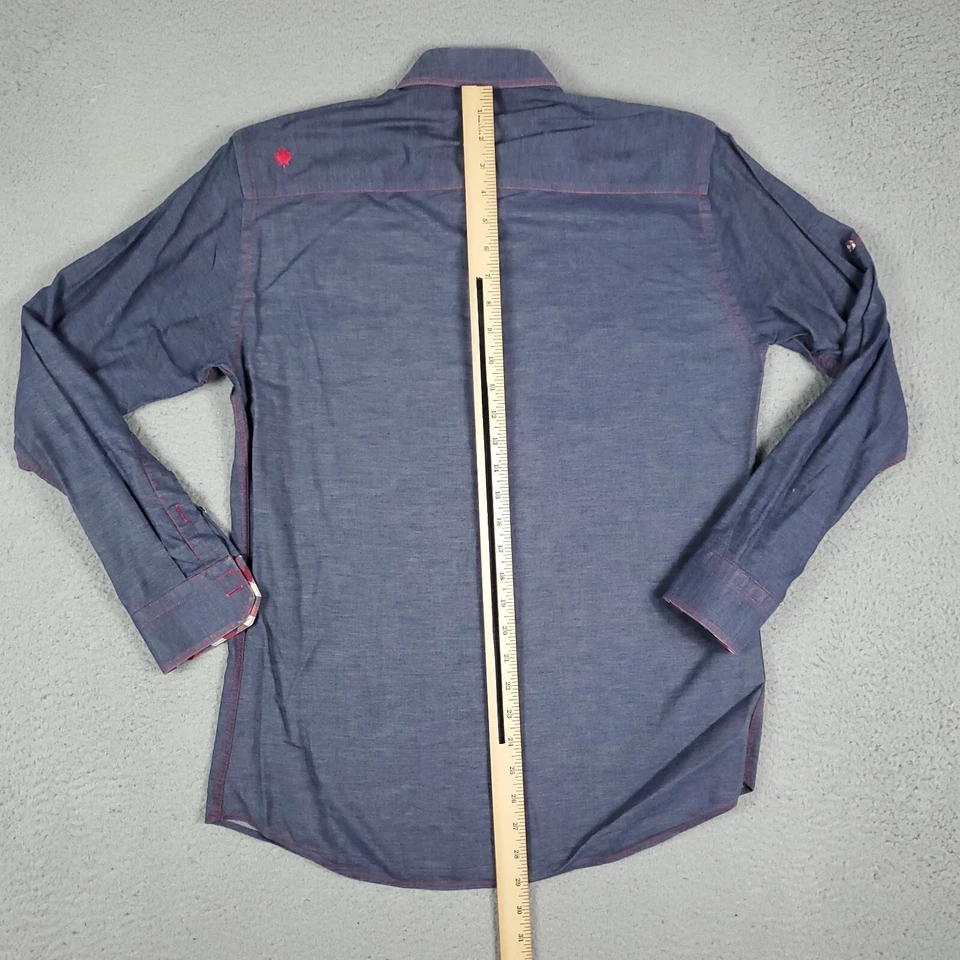 Повседневная мужская военная рубашка Jared Lang с 2 карманами на пуговицах с длинным рукавом размер S - Изображение 4 из 4