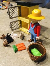 Playmobil - 4491 - La Vie à la ferme - Fermier / Lapins / Clapiers -...