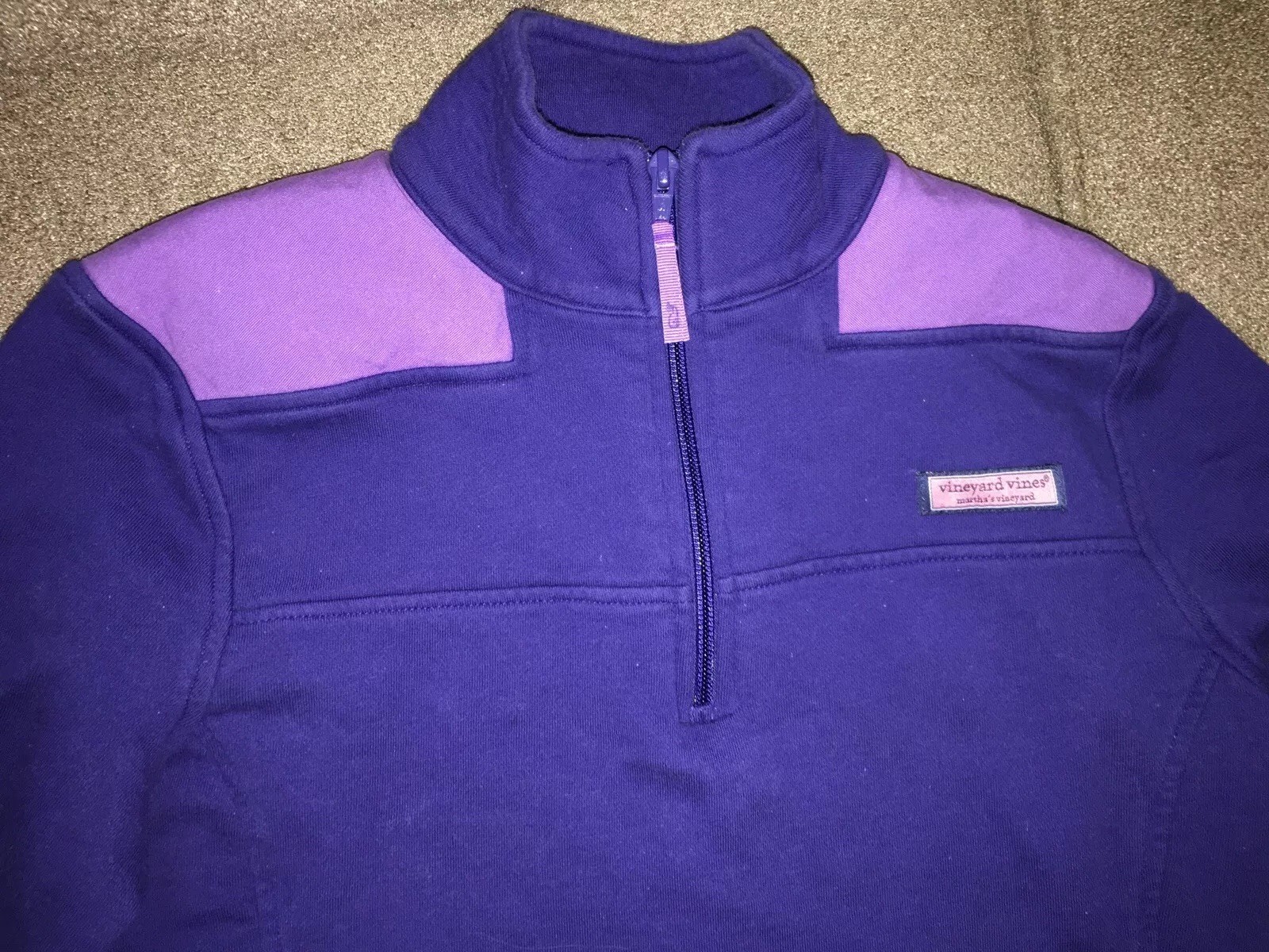 Vineyard Vines Quarter Zip Pullover Lavender Purp… - image 7