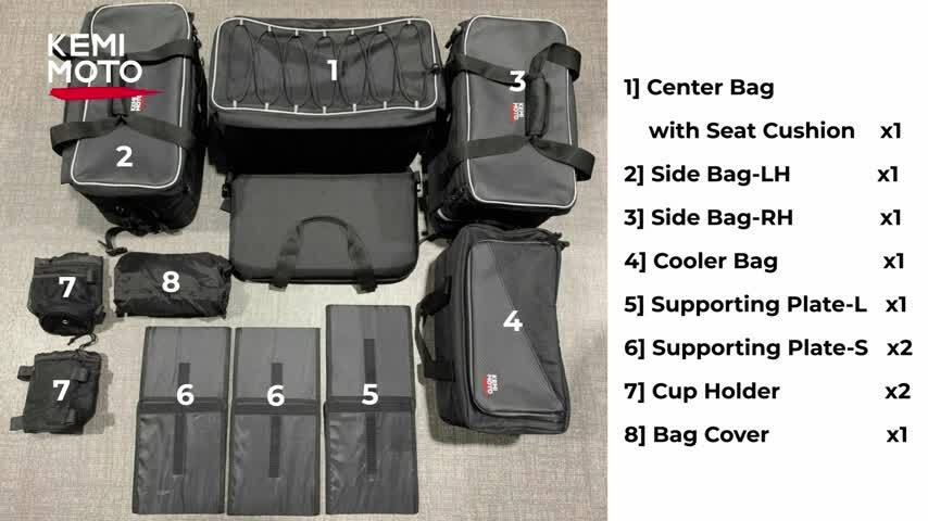 KMT CUSTOM SEAT と”KMT SIDE BAG”セット KMT CUSTOM SEAT と”KMT SIDE BAG”セット
