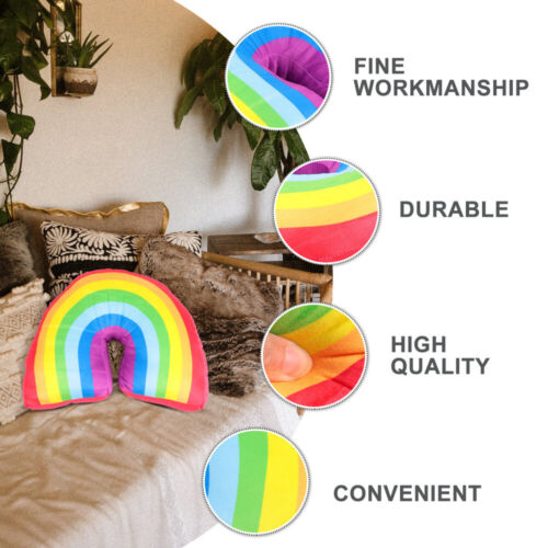 Novelty Pillow Sofa Pillow Rainbow Pillow Kid Cartoon Pillow - Picture 3 of 12