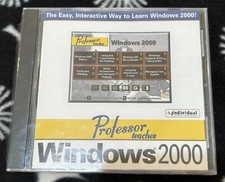 Professor Teaches Windows 2000 PC CD ROM Educational Retro Rare Sealed New