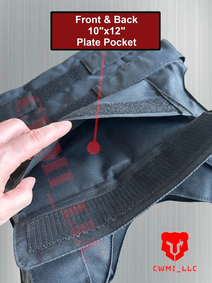 NIJ Level IIIA Body Armor Bullet Proof Vest With Plate Carriers - Made w/ Kevlar - Image 2 of 4