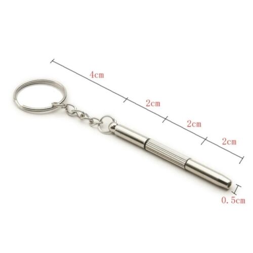 1 Pc Portable 3 in 1 Keychain Screwdriver Eyeglass Sunglasses Watch Repair kit - Picture 4 of 11