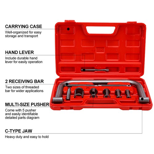 10pcs Valve Spring Compressor Removal Installer Tool Kit for Car Motorcycle Auto - Picture 3 of 12