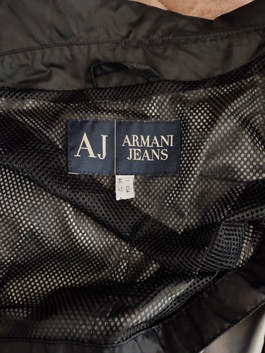 Armani Rain Jacket Women US12 IT46 D42 Black Nylon Elegant Long Coat Trench Top - Picture 8 of 10
