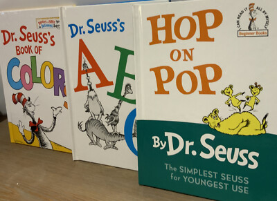 🍒 Dr. Seuss's Book of Colors/A-B-C / Hope & Pop ‼️Set Of 3