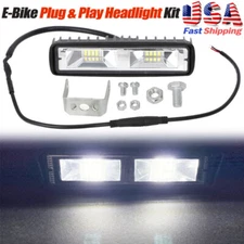 Universal Ebike Headlight 12-48v 36w LED 1200-1800LM For Himiway, Ariel, Kepler