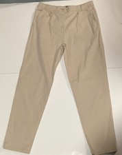 Women's ASOS Cream Trouser Pants Loose Fit Size 12
