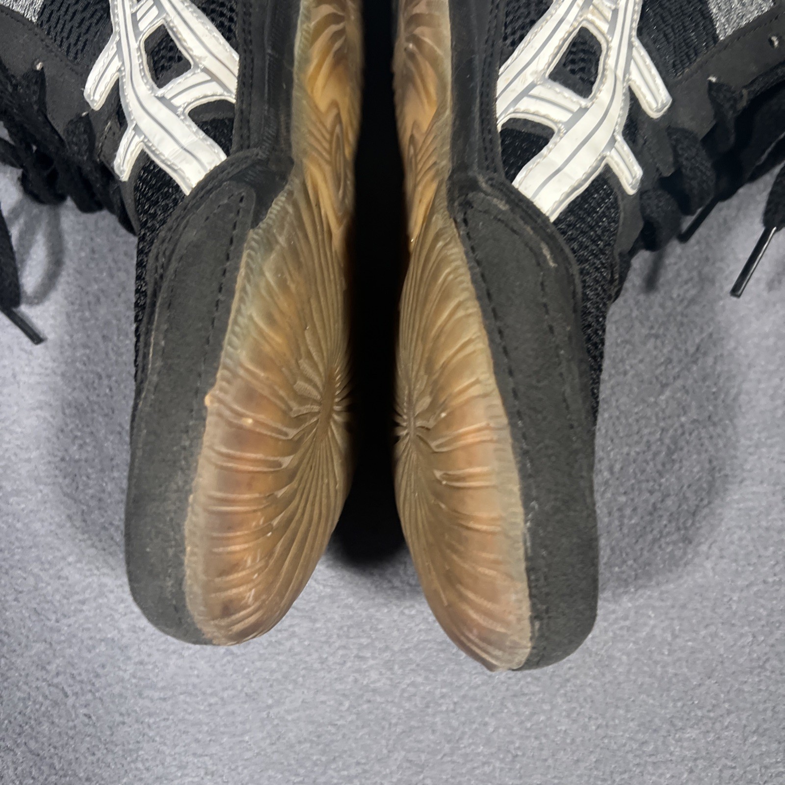 Asics Matflex 5 Wrestling Shoes Youth Size 5 Black Mesh Athletic Takedown *READ thumbnail 9