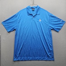 Nike Golf Men's Size XL Blue Short Sleeve Dri-FIT Polo Shirt