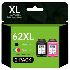 High Yield 62XL XXL Ink Cartridges for HP Ink 62XL Envy 7640 5540 5640 5660 5740