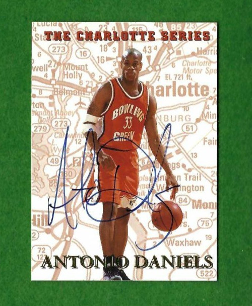 1997 Genuine Article Antonio Daniels Charlotte Series Auto Black  /5000 #MP1