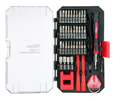 Hyper Tough 77 Piece Precision Tool Kit w/ Magnetic Screwdriver Standard Metric