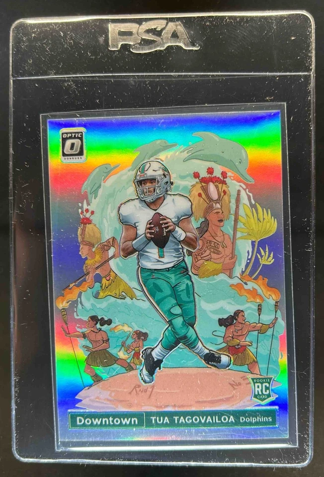 2020 Donruss Optic Tua Tagovailoa Downtown SSP RC Rookie #DT-30 Dolphins