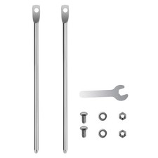 Stakes for Yard Signs 15.7" Long / 0.3 Inch Thickness Sturdy Metal Sign Stake...