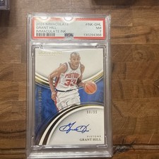 2024 Immaculate Grant Hill Immaculate Ink PSA 7