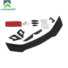 For 16 17-21 Chevy Camaro ZL1 BLK Plastic Rear Wing Trunk Spoiler Kit 1LE Style
