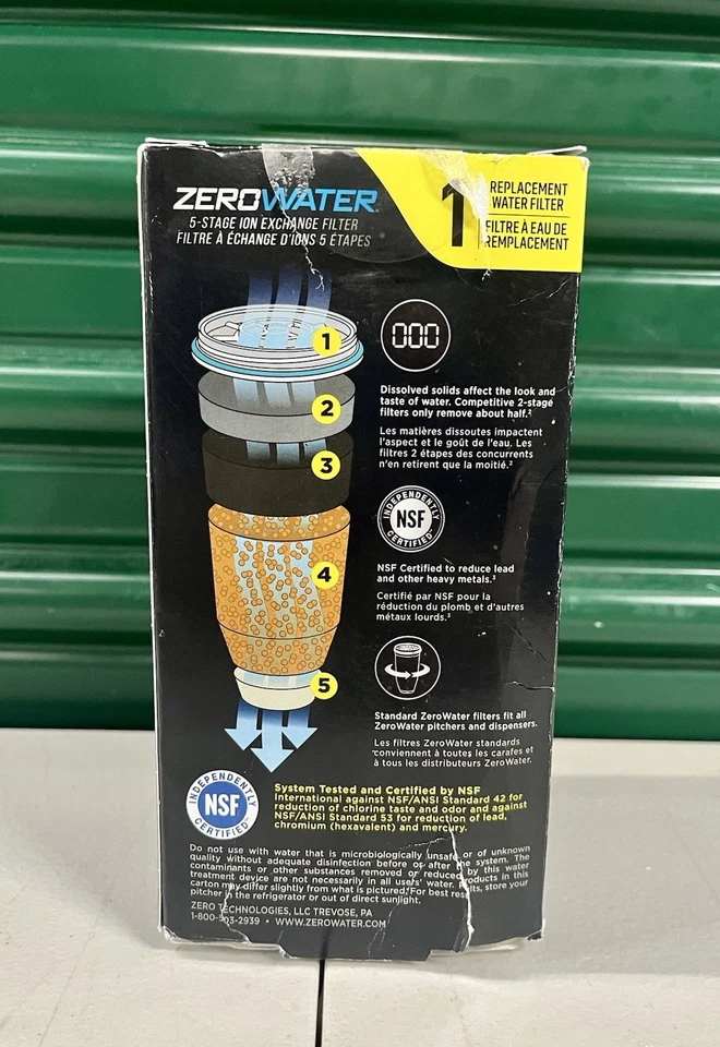 Zero Water ZR-001 Replacement Premium 5-Stage Ion Exchange Filter Technology - Image 2 of 2