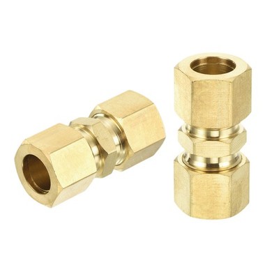 5 Stück Messing Druckfitting für Rohr Od 1/2'' x 1/2''
