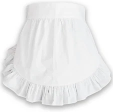 Waist Apron Kitchen Cooking Restaurant Cotton Bistro Half Aprons with Pockets fo