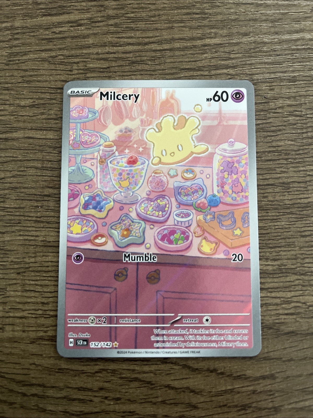 Pokemon TCG SV07: Stellar Crown - Milcery 152/142 NM