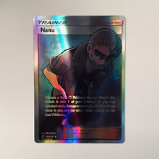 Pokemon TCG Nanu 179/181 SM Team Up Full Art Holo Ultra Rare Trainer EN on eBay