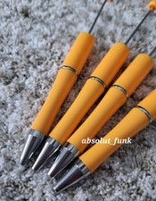 4 pcs BULK, DIY Beadable Pens, Plastic Pens, For Chunky Bubblegum Beads