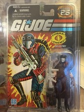 2007 GI Joe 25th Anniversary Silver Foil Infantry Cobra Viper Carded MOC  2