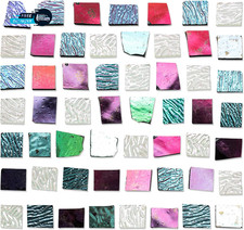 4 Bags COE90 Dichroic Glass Scrap Assorted Fusible Glass for Fusing Microwave